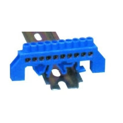 12 Way Din Rail Green
