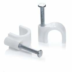 Clips Cable 6mm White