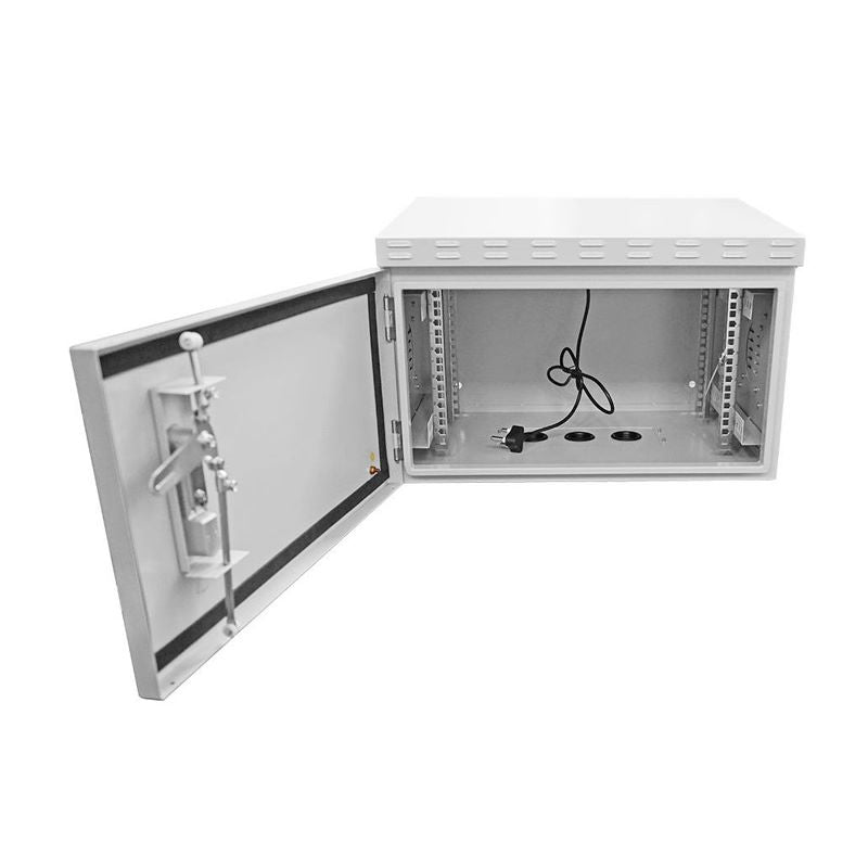 6U 450mm IP65 Outdoor Cabinet 2 x fans